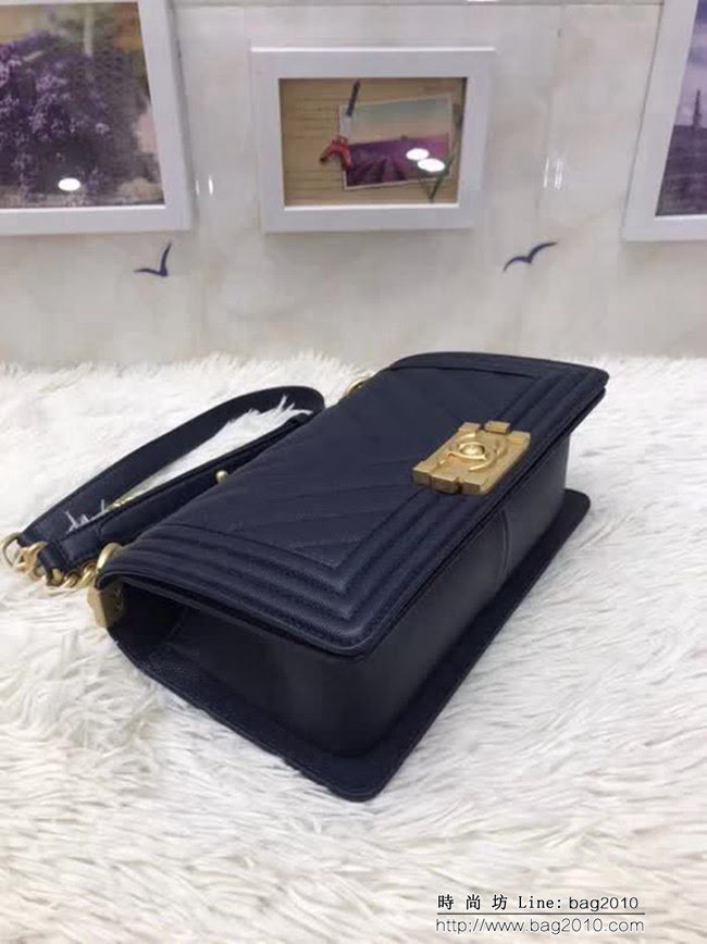 香奈兒CHANEL 2018秋冬爆款leboy系列67086大V細球紋 單肩斜挎鏈條包 DSC1279